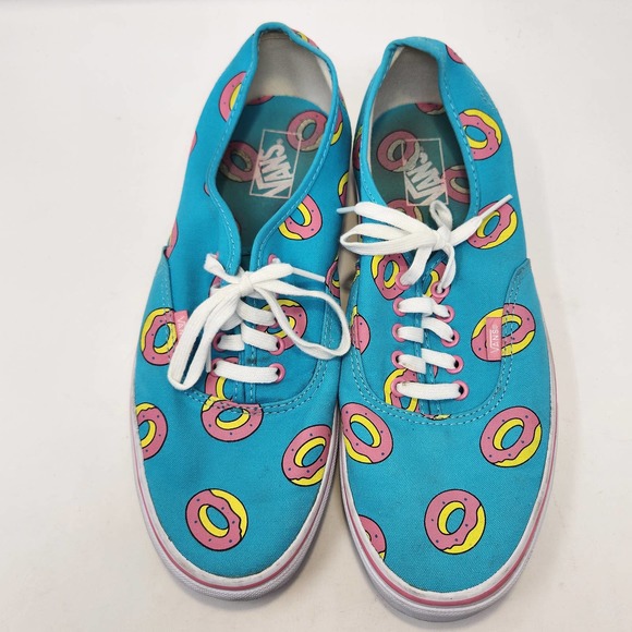 Vans Odd Future Scuba Blue Donut Shoes Sneakers Mens 11.5 Low Top Lace Up Skater - Picture 2 of 9